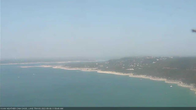 Lake Travis webcam, May 8, 2022 12:00 PM CT
