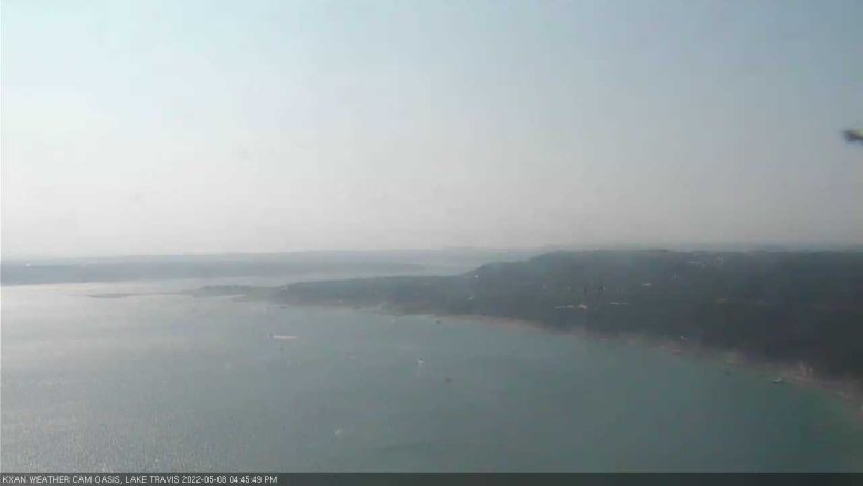 Lake Travis webcam, May 8, 2022 4:45 PM CT