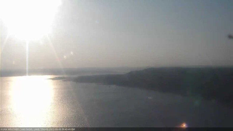 Lake Travis webcam, May 8, 2022 6:45 PM CT