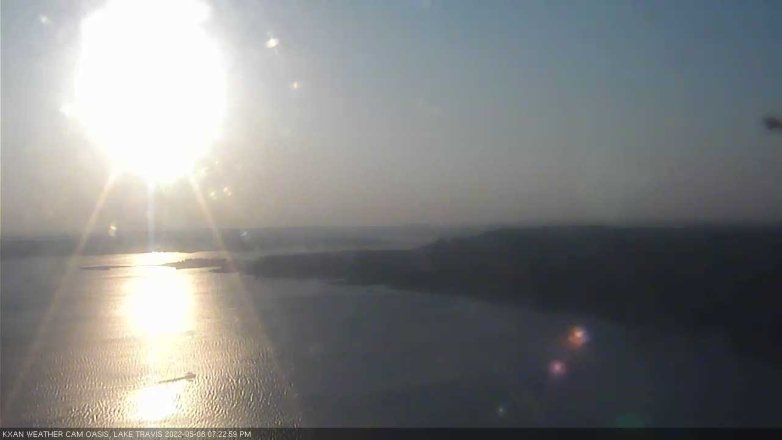 Lake Travis webcam, May 8, 2022 7:25 PM CT