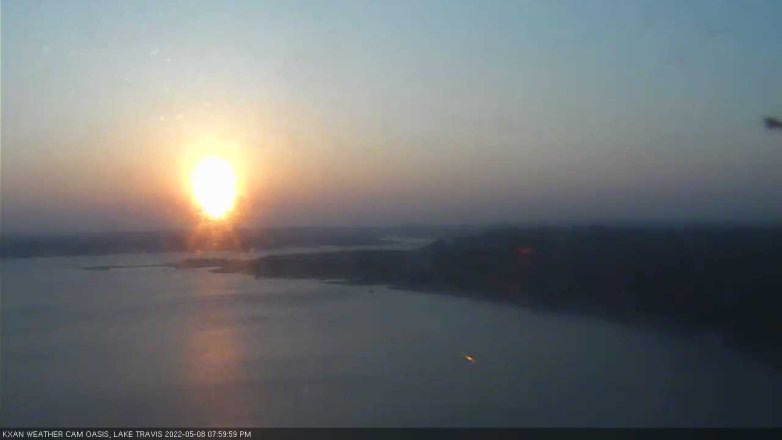 Lake Travis webcam, May 8, 2022 8:00 PM CT