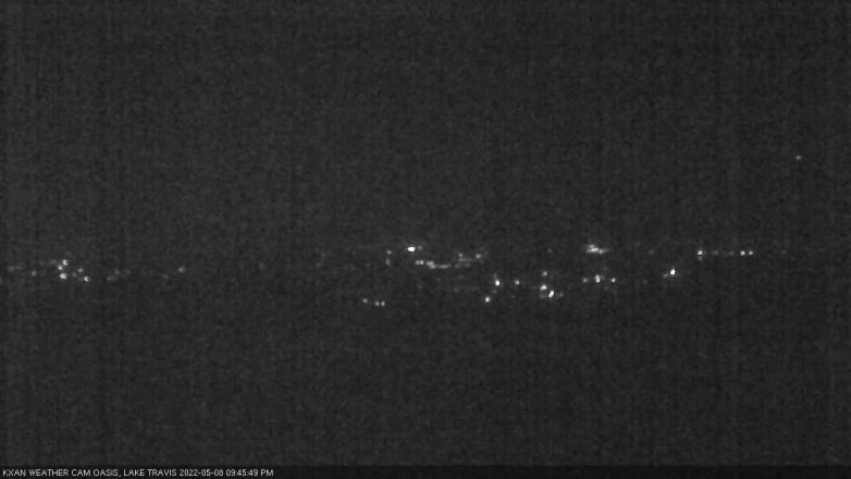 Lake Travis webcam, May 8, 2022 9:45 PM CT