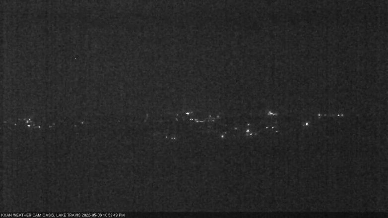 Lake Travis webcam, May 8, 2022 11:00 PM CT