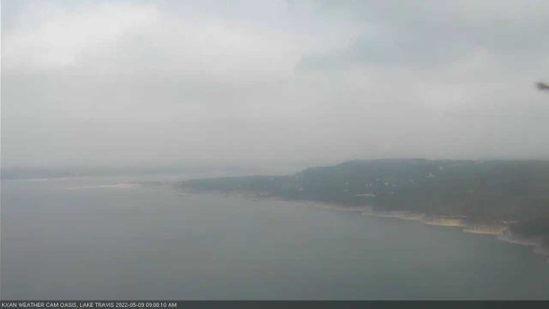 Lake Travis webcam, May 9, 2022 9:00 AM CT