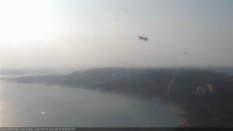 Lake Travis webcam, May 9, 2022 6:00 PM CT