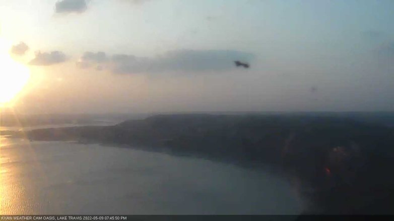 Lake Travis webcam, May 9, 2022 7:45 PM CT
