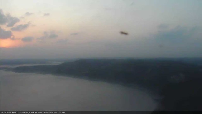 Lake Travis webcam, May 9, 2022 8:00 PM CT