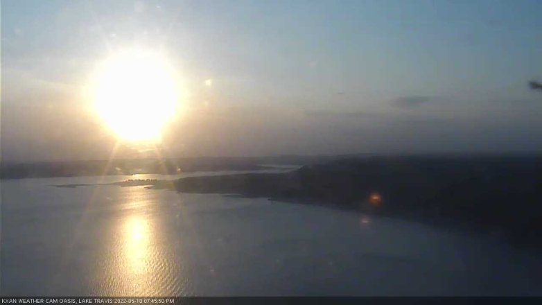 Lake Travis webcam, May 10, 2022 7:45 PM CT