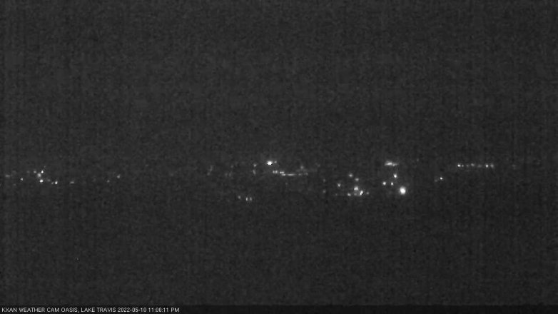Lake Travis webcam, May 10, 2022 11:00 PM CT