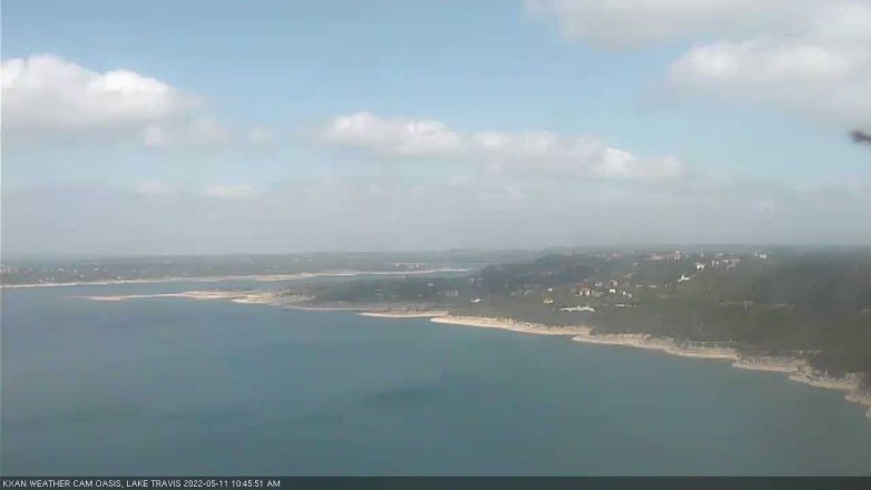 Lake Travis webcam, May 11, 2022 10:45 AM CT