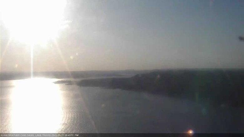Lake Travis webcam, May 11, 2022 6:45 PM CT