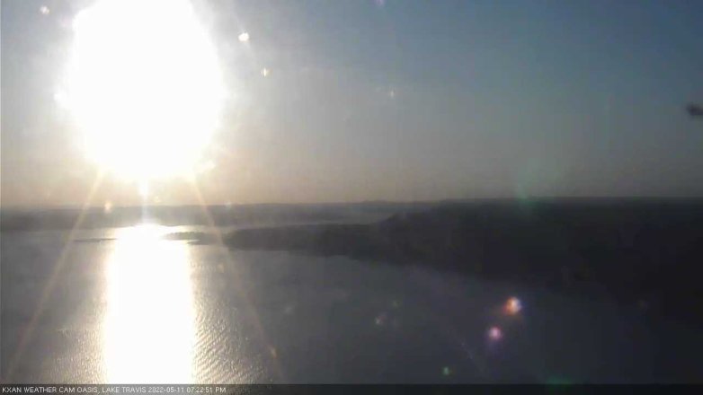 Lake Travis webcam, May 11, 2022 7:25 PM CT