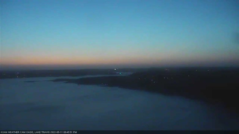 Lake Travis webcam, May 11, 2022 8:45 PM CT