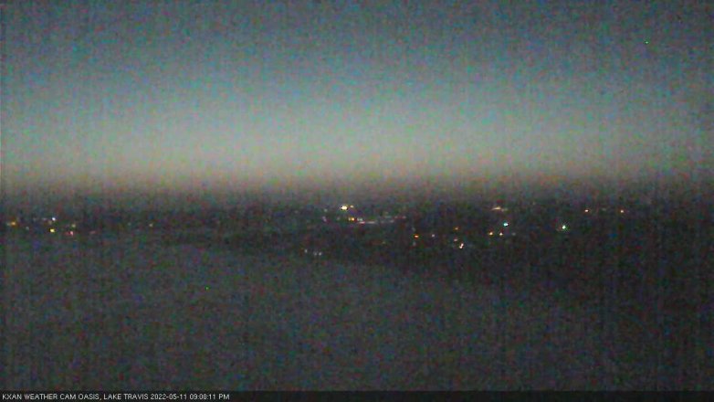 Lake Travis webcam, May 11, 2022 9:00 PM CT