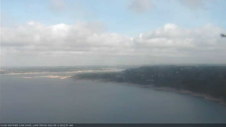 Lake Travis webcam, May 12, 2022 9:25 AM CT