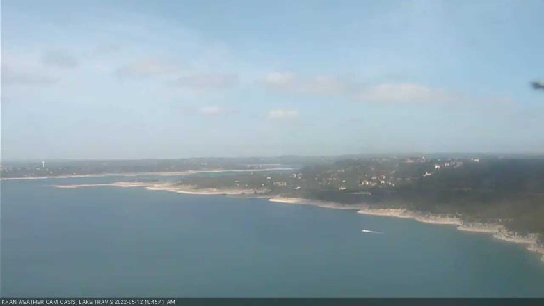 Lake Travis webcam, May 12, 2022 10:45 AM CT