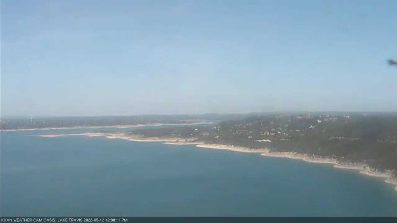 Lake Travis webcam, May 12, 2022 12:00 PM CT
