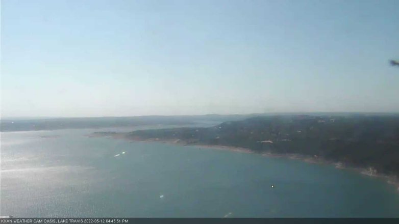 Lake Travis webcam, May 12, 2022 4:45 PM CT