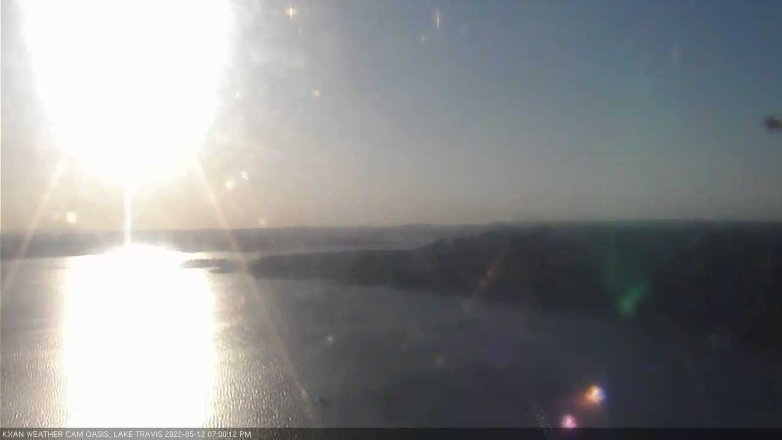 Lake Travis webcam, May 12, 2022 7:00 PM CT