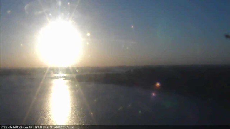 Lake Travis webcam, May 12, 2022 7:45 PM CT