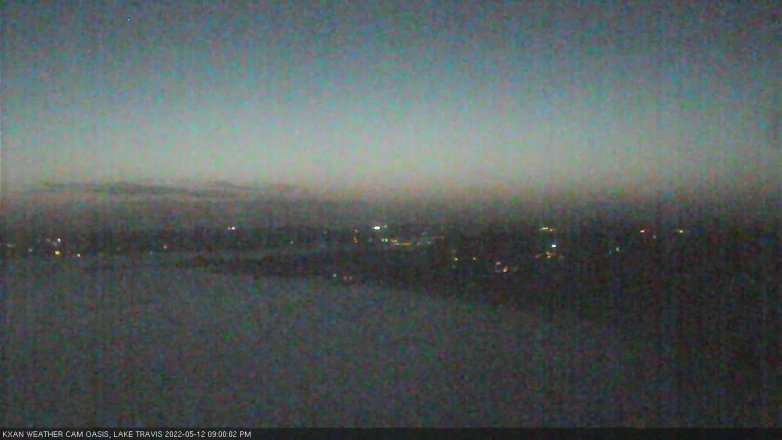 Lake Travis webcam, May 12, 2022 9:00 PM CT