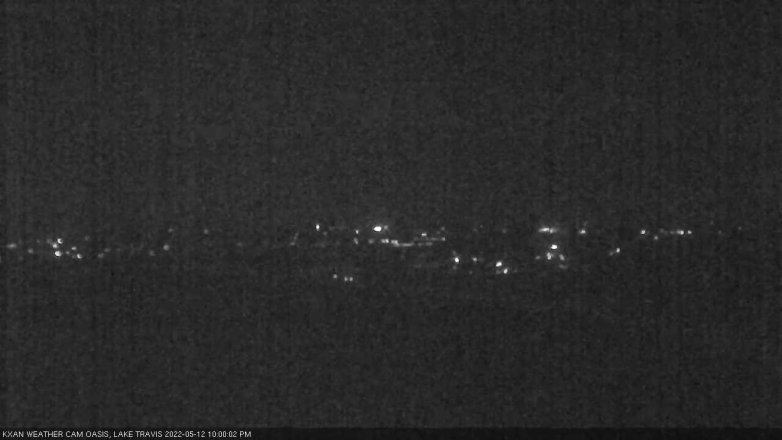 Lake Travis webcam, May 12, 2022 10:00 PM CT