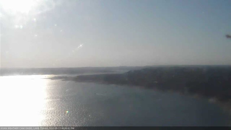 Lake Travis webcam, May 13, 2022 6:00 PM CT