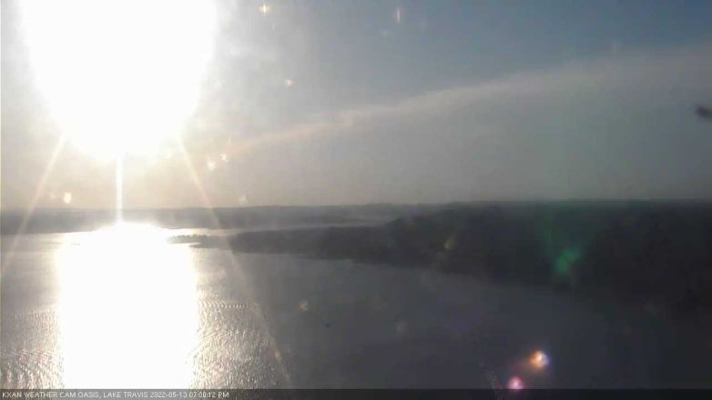 Lake Travis webcam, May 13, 2022 7:00 PM CT