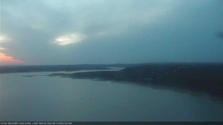 Lake Travis webcam, May 13, 2022 8:25 PM CT