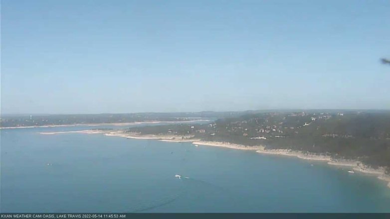 Lake Travis webcam, May 14, 2022 11:45 AM CT
