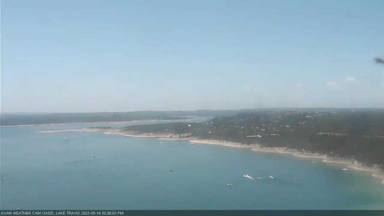 Lake Travis webcam, May 14, 2022 2:00 PM CT