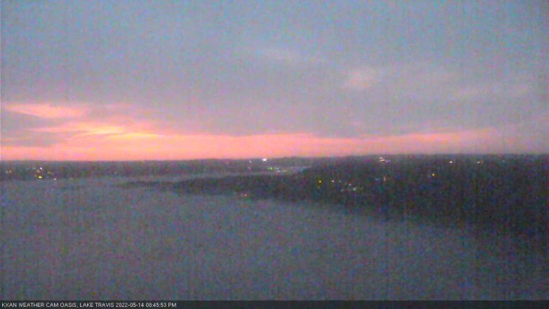 Lake Travis webcam, May 14, 2022 8:45 PM CT