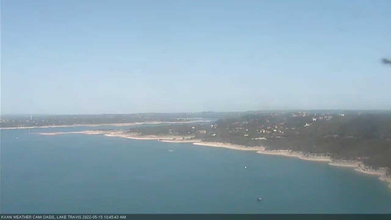 Lake Travis webcam, May 15, 2022 10:45 AM CT
