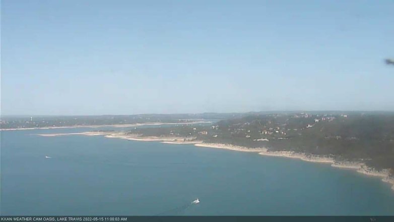 Lake Travis webcam, May 15, 2022 11:00 AM CT