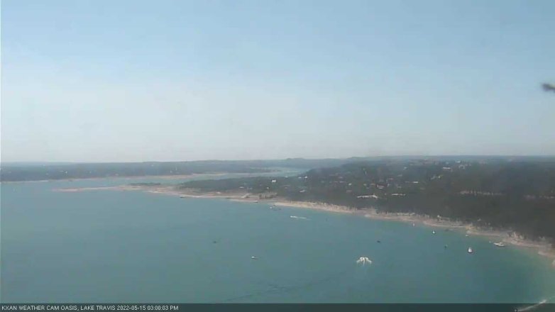 Lake Travis webcam, May 15, 2022 3:00 PM CT