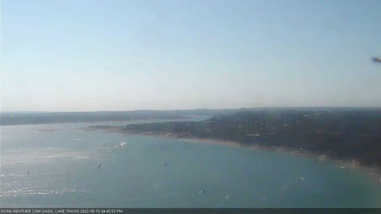 Lake Travis webcam, May 15, 2022 4:45 PM CT