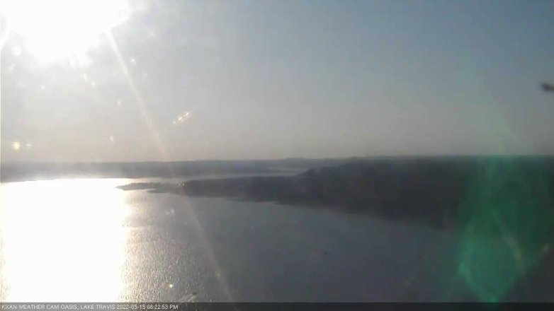 Lake Travis webcam, May 15, 2022 6:25 PM CT