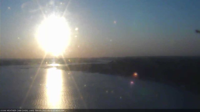 Lake Travis webcam, May 15, 2022 7:45 PM CT