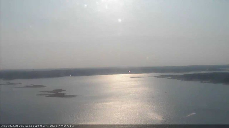Lake Travis webcam, May 16, 2022 5:45 PM CT