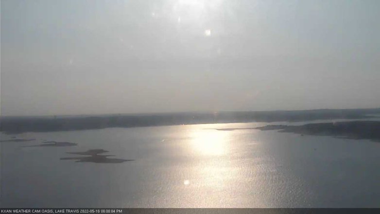 Lake Travis webcam, May 16, 2022 6:00 PM CT