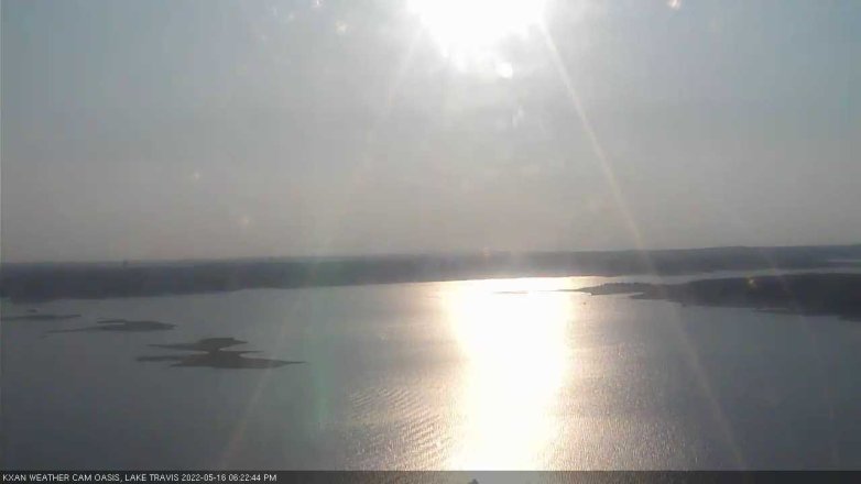 Lake Travis webcam, May 16, 2022 6:25 PM CT