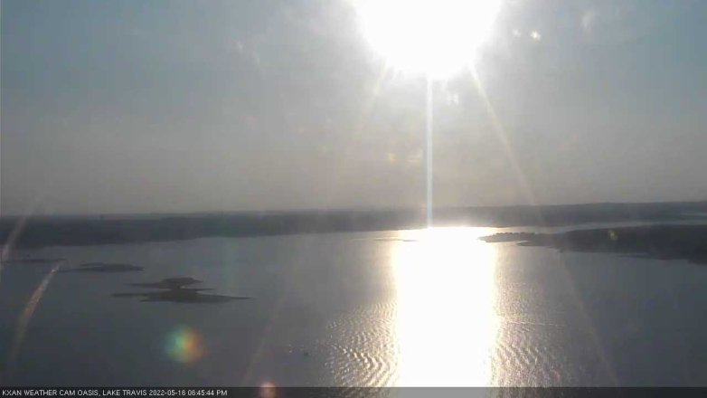 Lake Travis webcam, May 16, 2022 6:45 PM CT