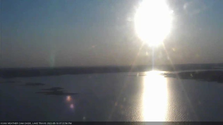Lake Travis webcam, May 16, 2022 7:25 PM CT