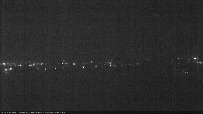 Lake Travis webcam, May 16, 2022 11:00 PM CT