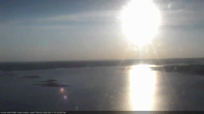 Lake Travis webcam, May 17, 2022 7:25 PM CT