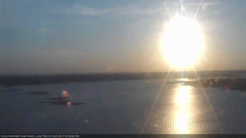 Lake Travis webcam, May 17, 2022 7:45 PM CT