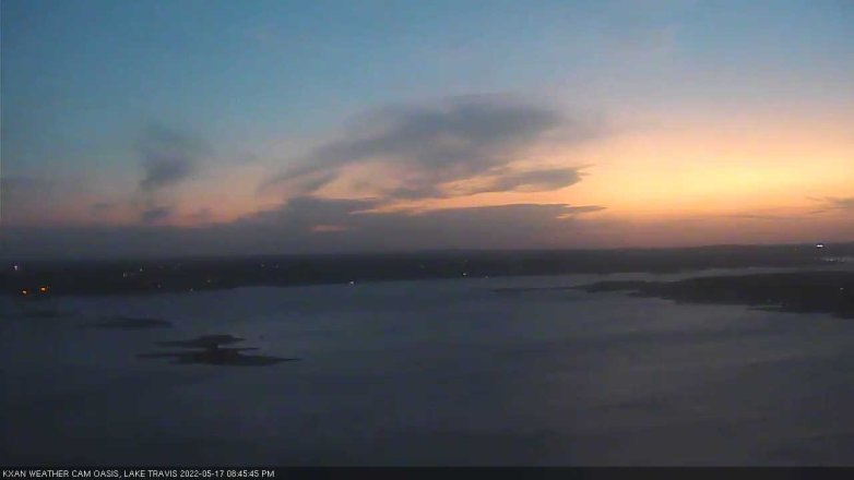 Lake Travis webcam, May 17, 2022 8:45 PM CT