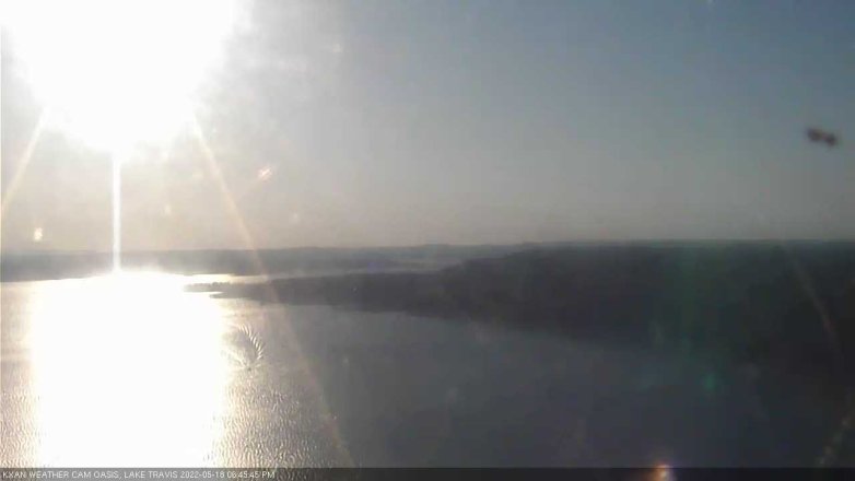 Lake Travis webcam, May 18, 2022 6:45 PM CT