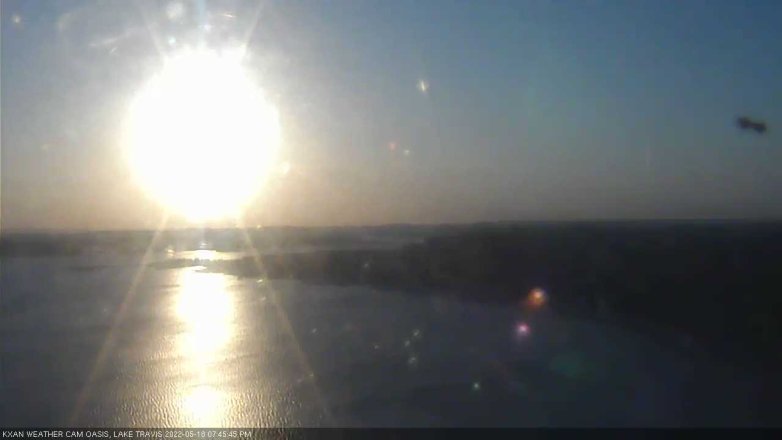 Lake Travis webcam, May 18, 2022 7:45 PM CT