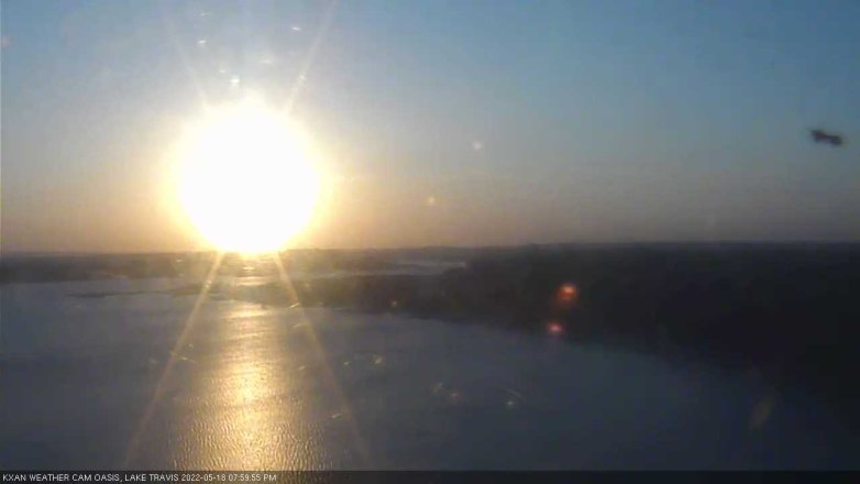 Lake Travis webcam, May 18, 2022 8:00 PM CT